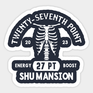 Twenty-Seventh Point Anatomy v1 white Sticker